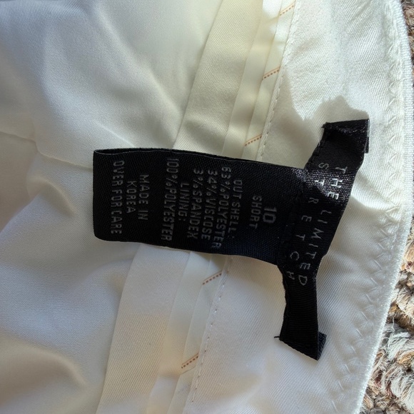 Off white pants, Size 10 Short lined Dress slacks - Picture 5 of 5